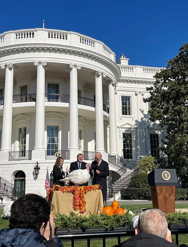 President Biden pardons Turkey on the South Lawn