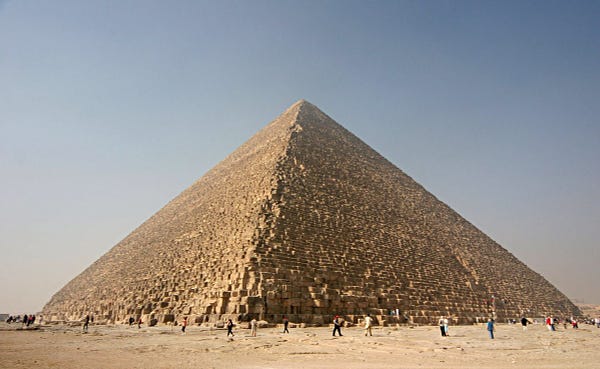 Great Pyramid of Cheops, via Wikipedia