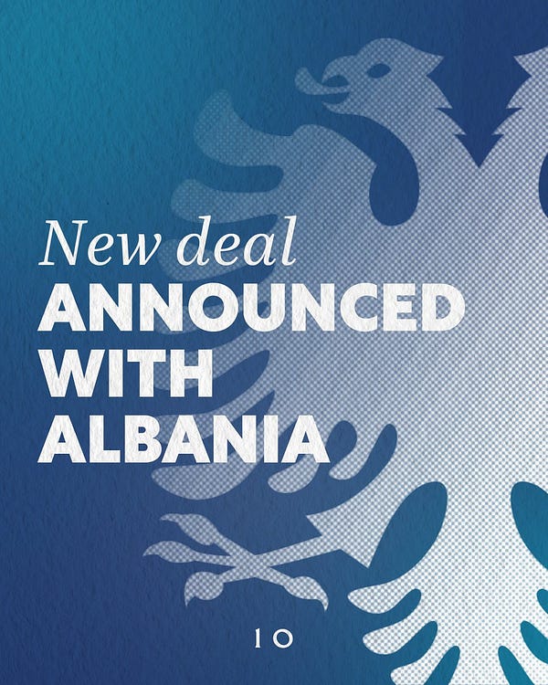 New deal announced with Albania