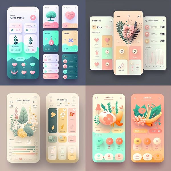App UI design, health and science, cute color palette, Behance, Pinterest, dribbble::3 --v 4 --q 2

Midjourney