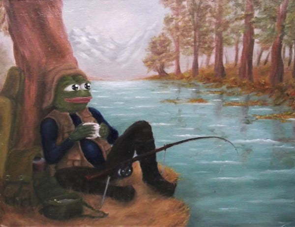 Pepe fishing