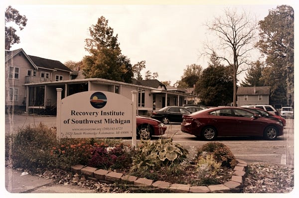 Outdoor photograph of the Recovery Institute's current building, copied from the homepage of their website.