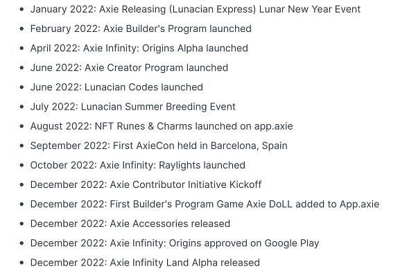 (This list is by no means comprehensive and likely glosses over some important releases and milestones)