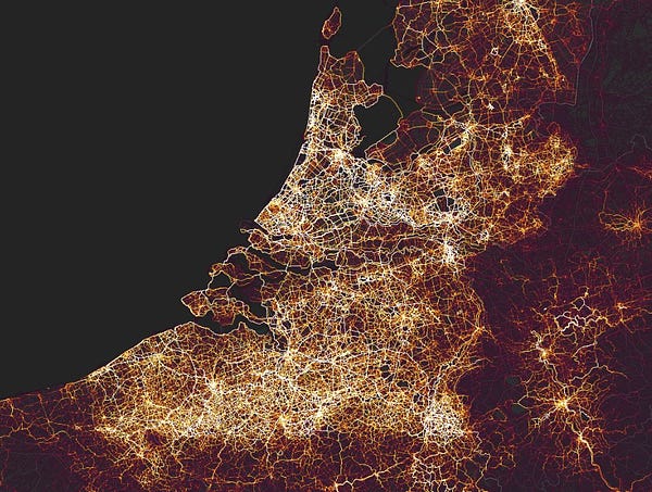 Netherlands heat map