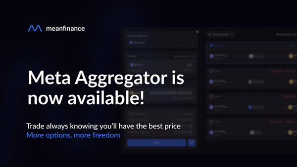 Meta Aggregator is now available! Trade always knowing you'll have the best price. More options, more freedom.