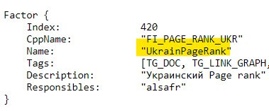yandex Ukrainian page rank