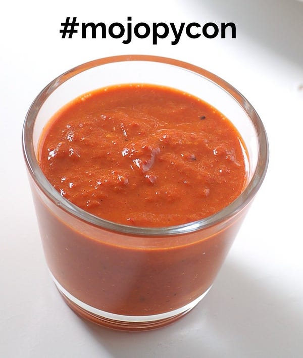 Mojo picón canario con el hashtag #mojopycon
