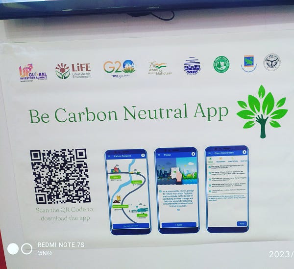 https://play.google.com/store/apps/details?id=in.co.gcrs.becarbonneutral 