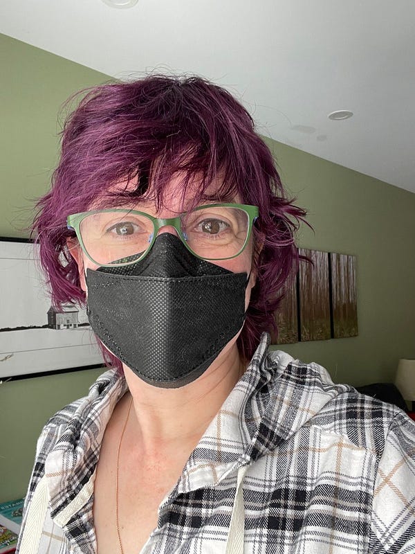 Selfie wearing a mask