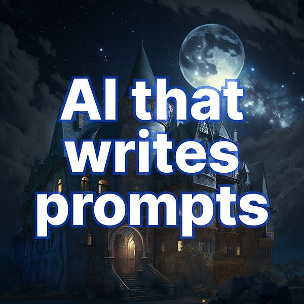 Midjourney AI art of a starry castle using Teleprompter prompt