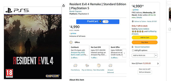  Resident Evil 4 - UK Import : Video Games