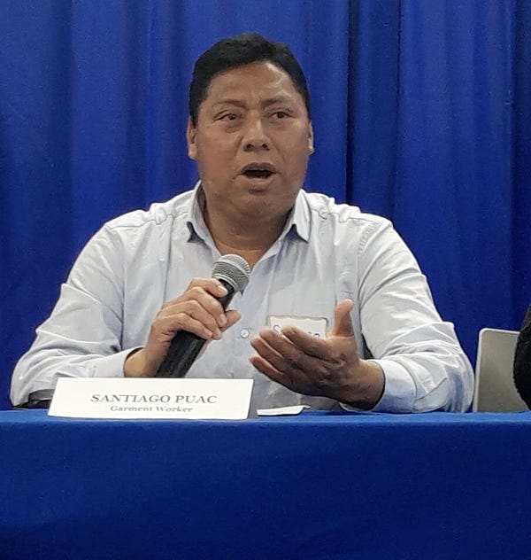 GWC member Santiago, who has seen the benefit of agencies coming into his workplace to enforce labor laws, reinforces the necessity and impact of factory inspections, investigations and oversight. 
