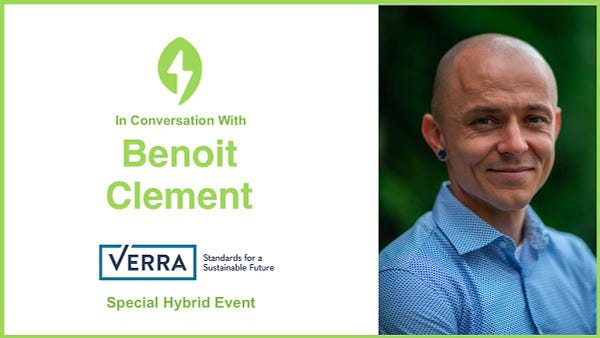 A special hybrid event with Benoit Clement of Verra Standards the ReFi Summit in Seattle May 24-25th 2023. Join us!