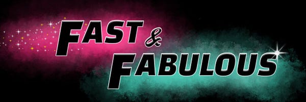 Logo étendue de Fast and Fabulous. Realisé par @joy_sticks