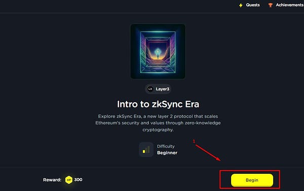 Làm luôn cho nóng! Quest "Intro to zkSync Era" trên Layer3