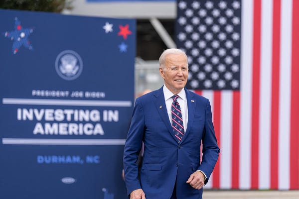 President Biden delivers remarks on his Investing in America agenda in North Carolina
