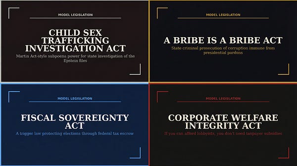 Four Laws To End The Fascist Madness.