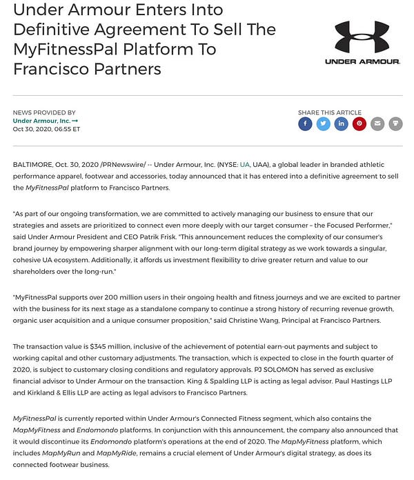 Under armour myfitnesspal coupon 2019 sale