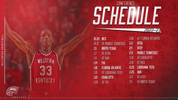 Wku basketball store schedule