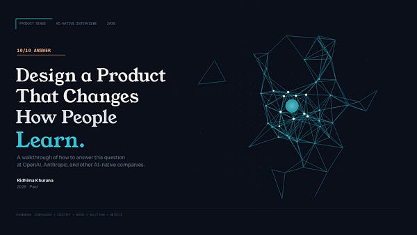 10/10 answer to an AI Product Sense question