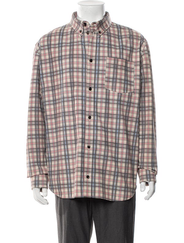 Bottega leather plaid