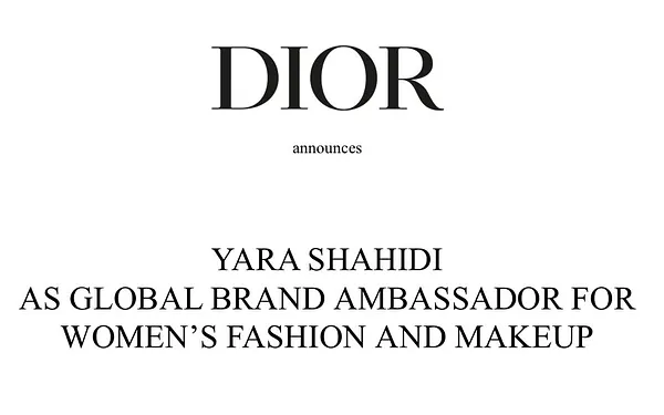 Dior Announces Yara Shahidi As Global Brand Ambassador For Women's