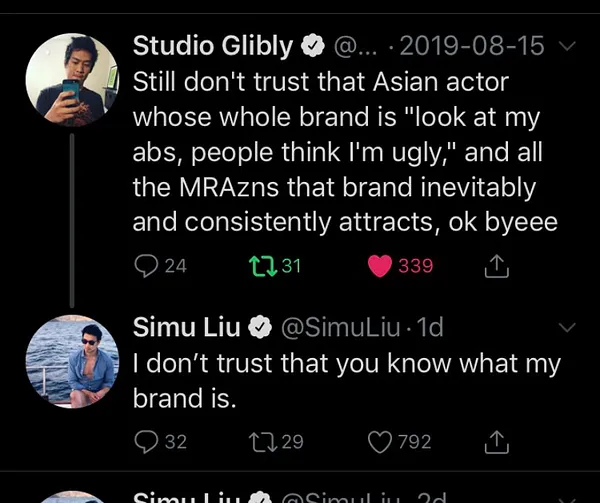 Shang-Chi's Simu Liu Splits Social Media with Resurfaced Sexist, Racist  Posts