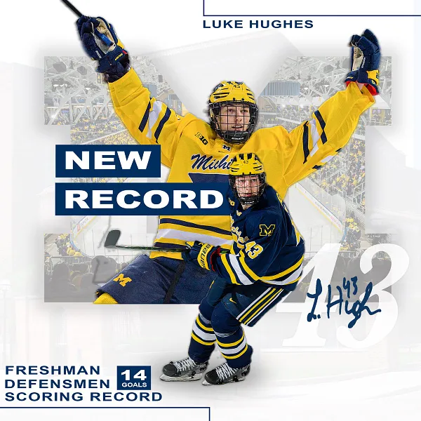 Luke Hughes talks Signing With New Jersey Devils, Playing With Jack Hughes  & Career at Michigan 