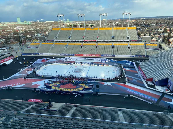 John Hayden Buffalo Sabres 2022 NHL Heritage Classic Game-Used