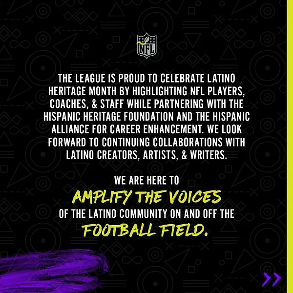 NFL's Celebration of Hispanic Heritage Month