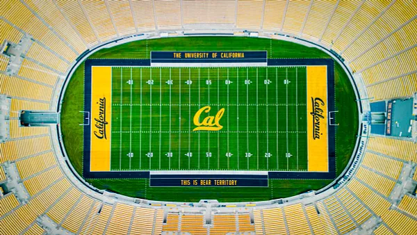 Cal gets golden end zones at Memorial Stadium with California