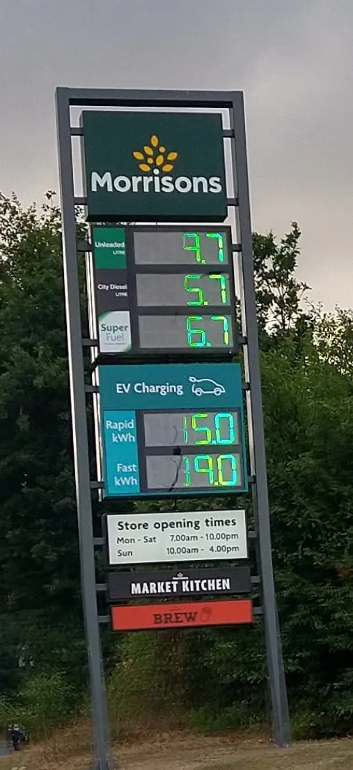 Morrisons ev store charging