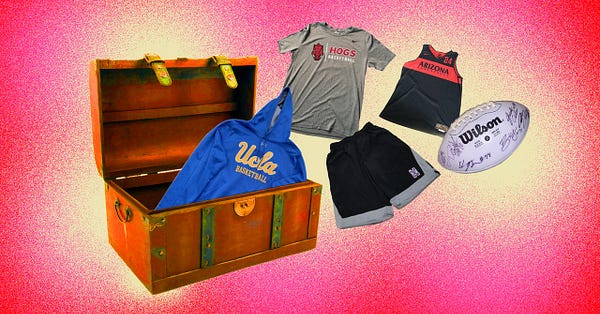 College team issued sales gear