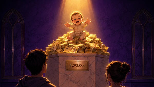 Cover image for the Almost Something blog post: Having a Kid Became a Luxury Good