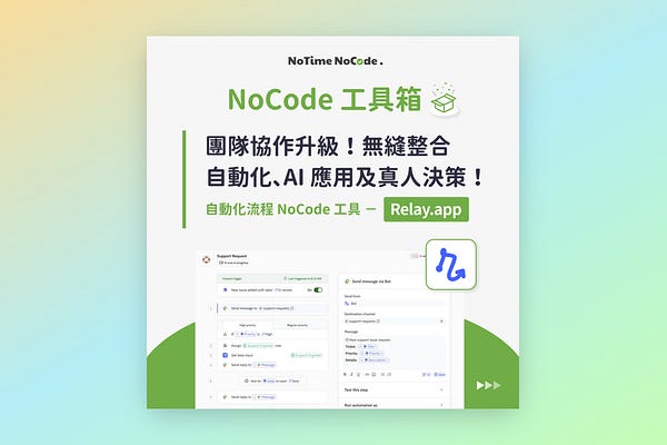 NoCode 工作術，工作更專注 | NoTime NoCode｜簡化工作流程 | Substack