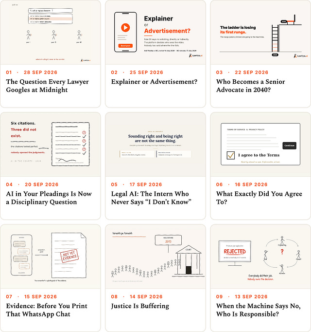 Cover image for "Nine posts, one grid, no scrolling required" by Ravi Daparthi