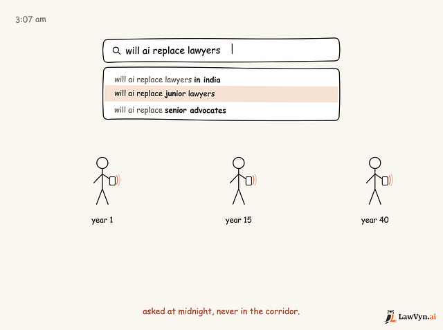 Cover image for "The Question Every Lawyer Googles at Midnight" by Ravi Daparthi