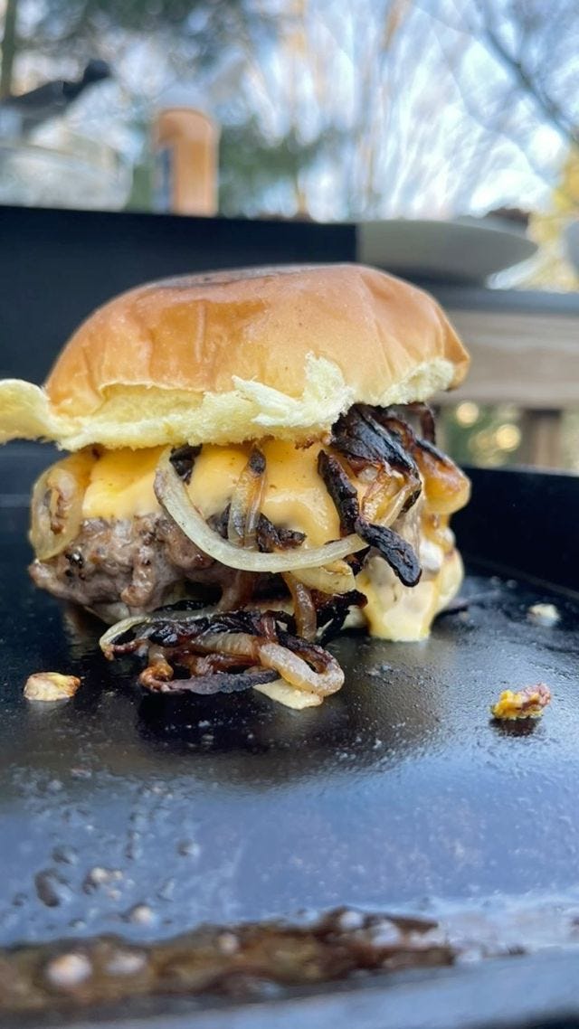 Grilled Smash Burgers - Dad With A Pan