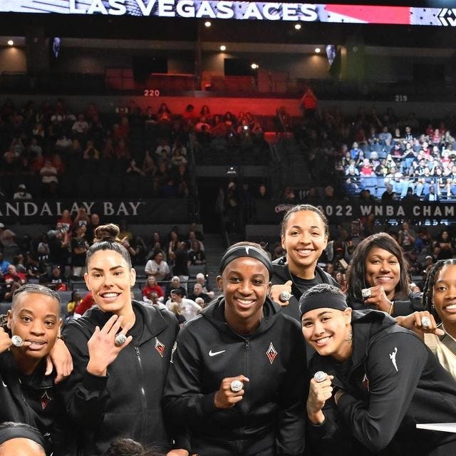 The @lvaces have won their second straight WNBA Championship