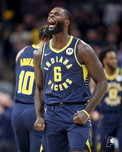 Indiana Pacers guard Lance Stephenson 6 plays against the