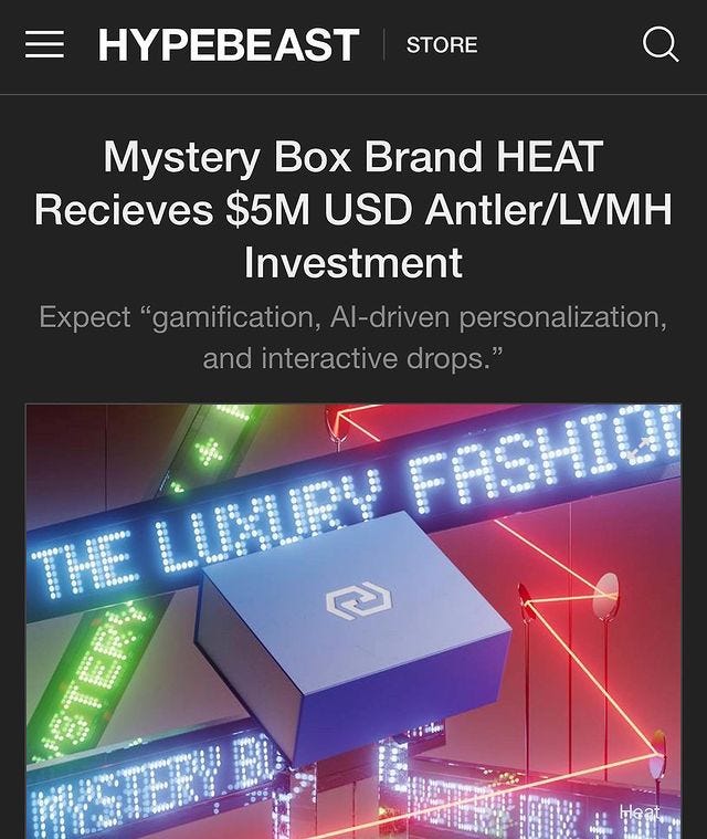 Hypebeast mystery brand box online