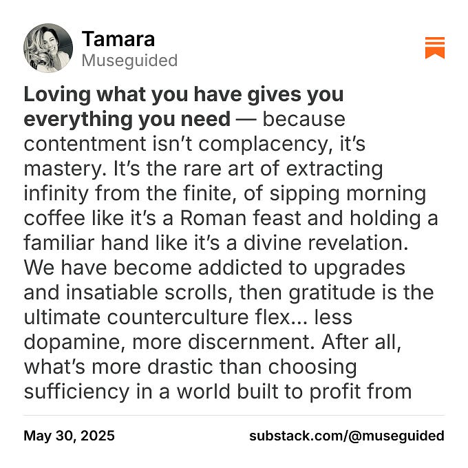 Thumbnail of Tamara on Substack