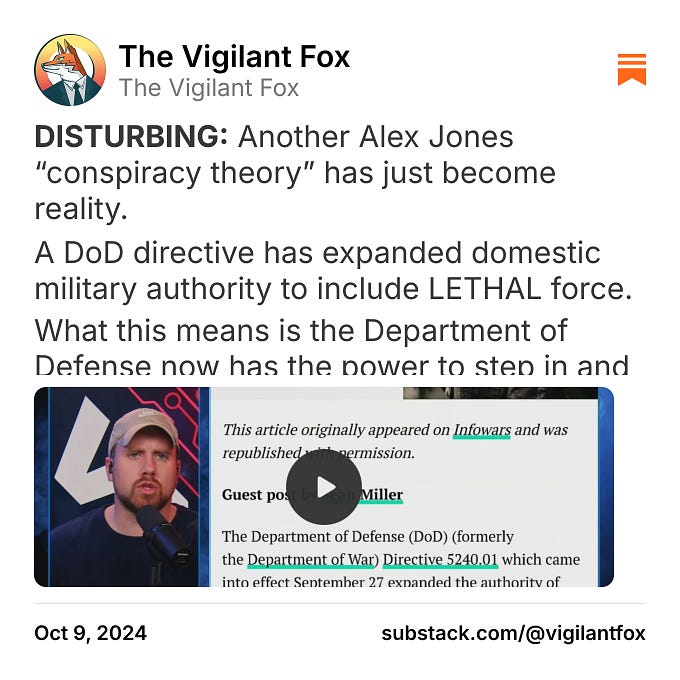 The Vigilant Fox on Substack
