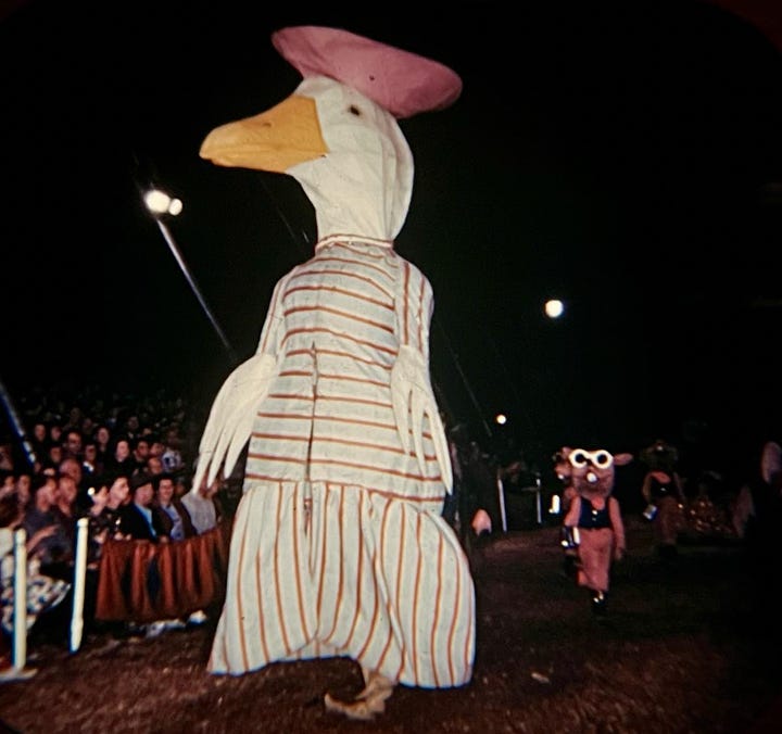 Mother Goose as seen in the View-Master packet and in The Greatest Show on Earth