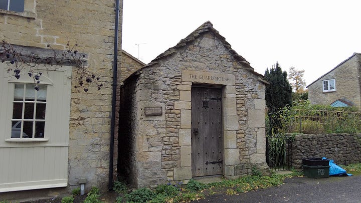 The Guard House Nunney, opened in 1824 to lock up miscreants. 