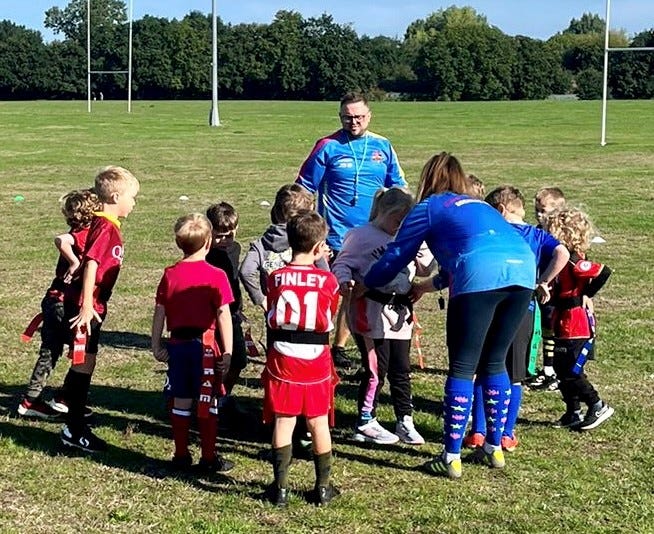 kids rugby at Iford Lane