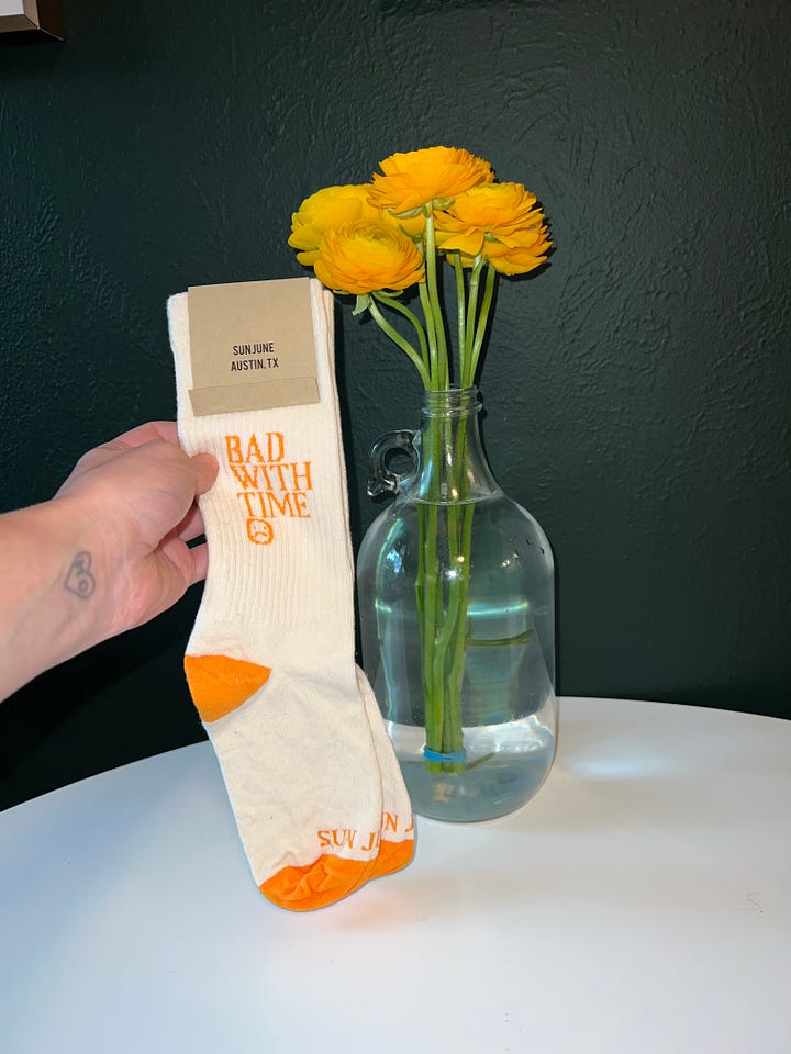 Bad with time socks
