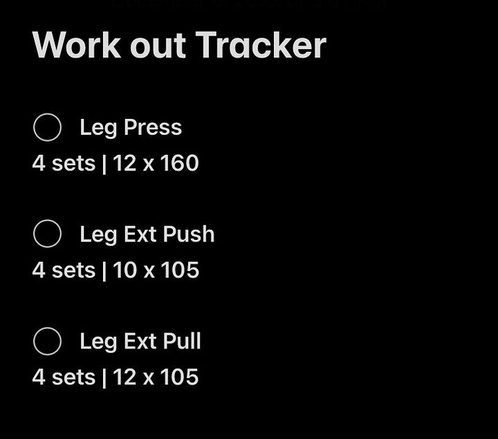 Workout Tracker by About That Life.