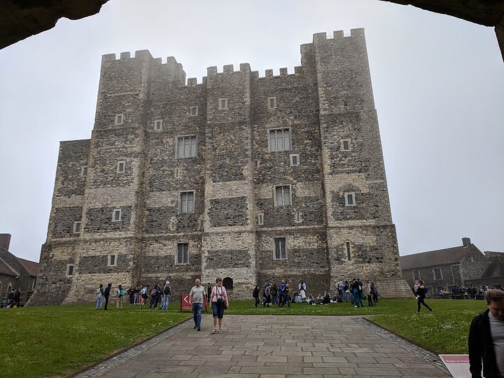 Pictures of Henry II's Great Keep of Dover Castle.