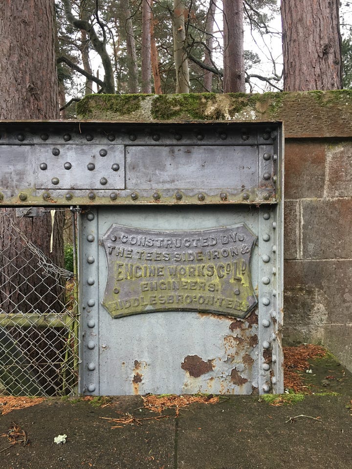 Images: 1. the bridge over the River Spey just outside Aviemore was constructed by the Tees-Side Iron & Engine Works Co. Ltd. engineers in Middlesbro-on-Tees, now simply just Middlesbrough; 2. lichens already adorned the way; 3. reaching Loch Morlich as the rain came with a misty view over the Cairn Gorn Mountains; 4. being followed by around 40 ducks.